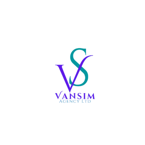 logo for vansim agency